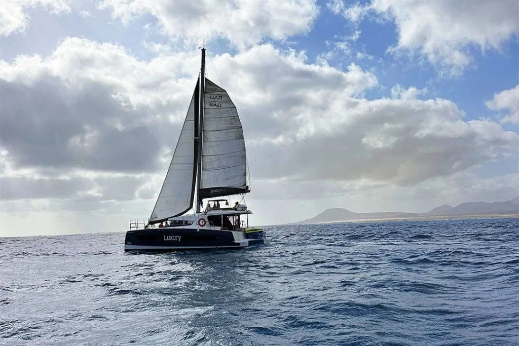 Isla de Lobos: Paseo en barco de lujo + comida y bebidas