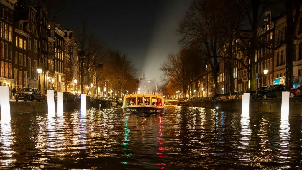 Festival delle luci di Amsterdam: tour in barca coperto