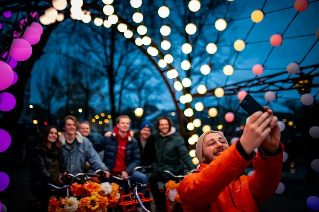 Amsterdam Light Festival: Passeio guiado de bicicleta
