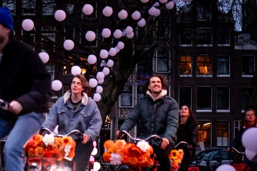Amsterdam Light Festival: Passeio guiado de bicicleta